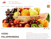 Tablet Screenshot of prirodnisokovi-vocko.com